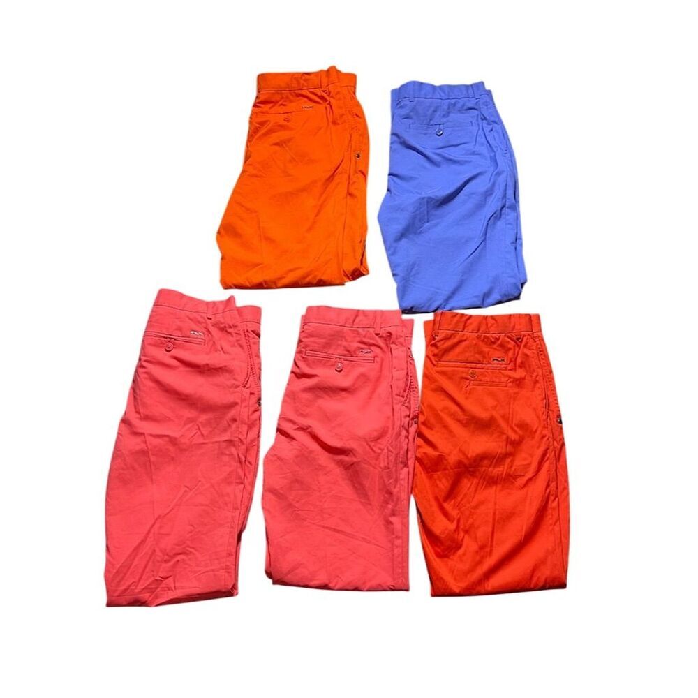 RLX Ralph Lauren Men's Golf Pants Size 32 Relaxed Fit Multicolor - Bundle of 5